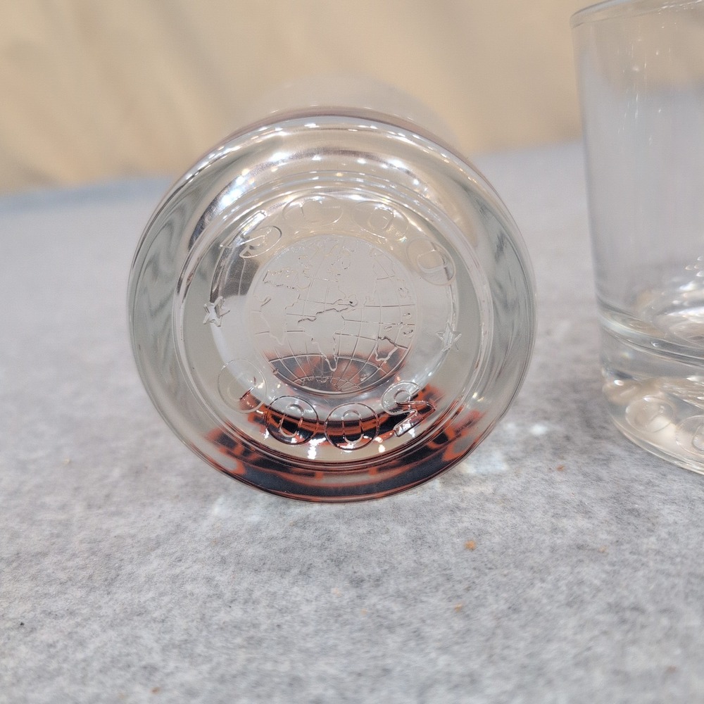 Auburn Tigers AU Logo Whiskey Glasses Set of 2 Clear Rocks Glass 2009 Base - Picture 2 of 3